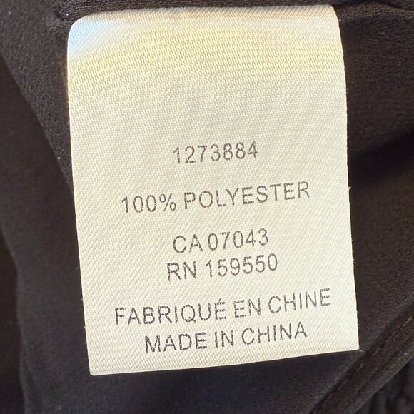 Rachel Zoe Black Organza Floral Top & Slip Skirt Set – Medium - Picture 9 of 9